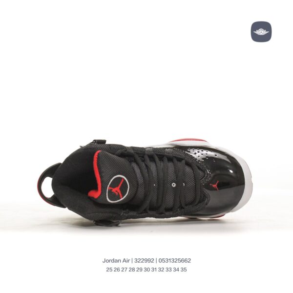 Giày Air Jordan 6 Rings Concord XI trẻ em màu đen đỏ
