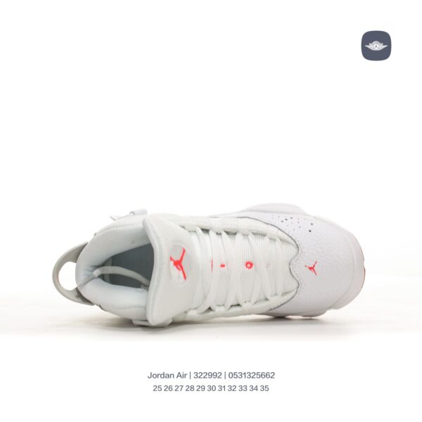 Giày Air Jordan 6 Rings Concord XI trẻ em màu trắng đỏ