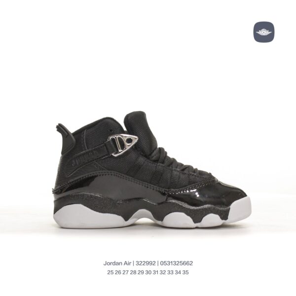 Giày Air Jordan 6 Rings Concord XI trẻ em màu đen trắng