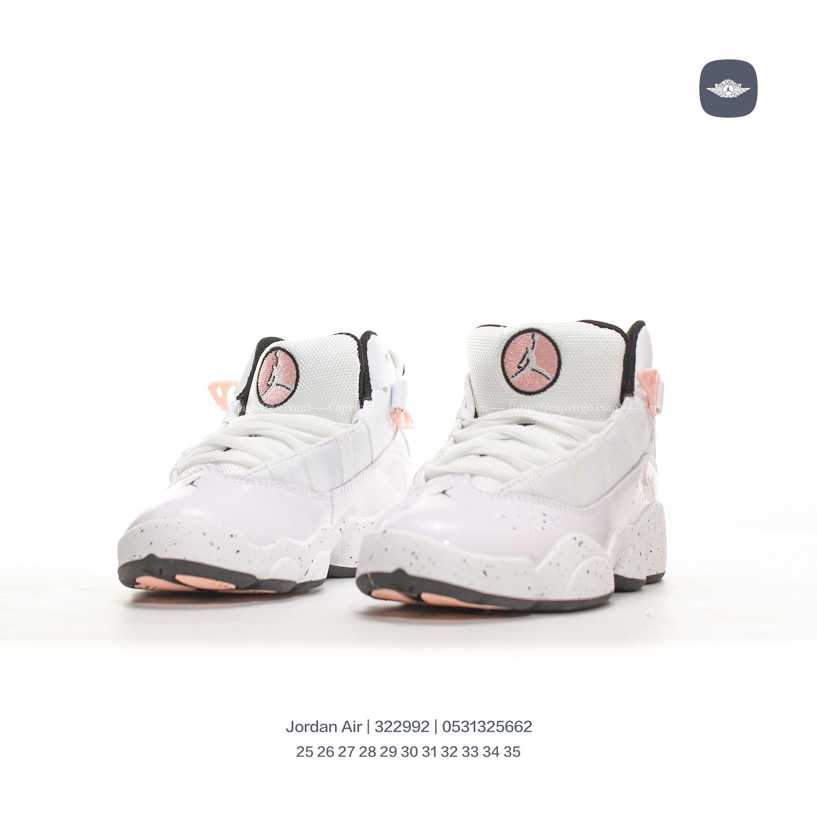 Giày Air Jordan 6 Rings Concord XI trẻ em màu trắng