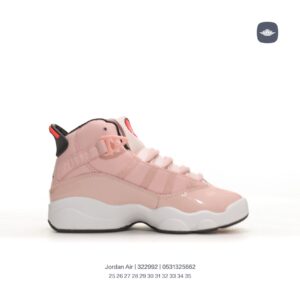Giày Air Jordan 6 Rings Concord XI trẻ em màu hồng đất