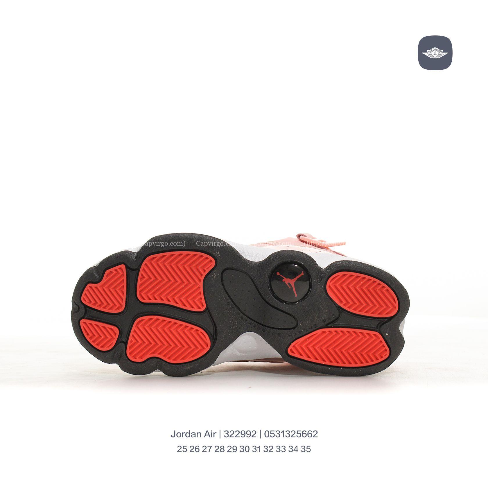 Giày Air Jordan 6 Rings Concord XI trẻ em màu hồng đất