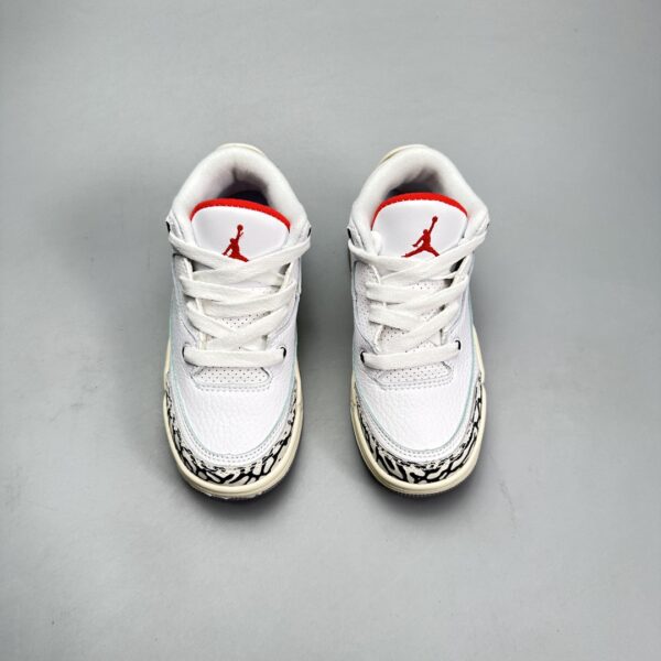 Giày Air Jordan 3 trẻ em Justin Timberlake &Tinker Hatfold trắng gót đen vằn