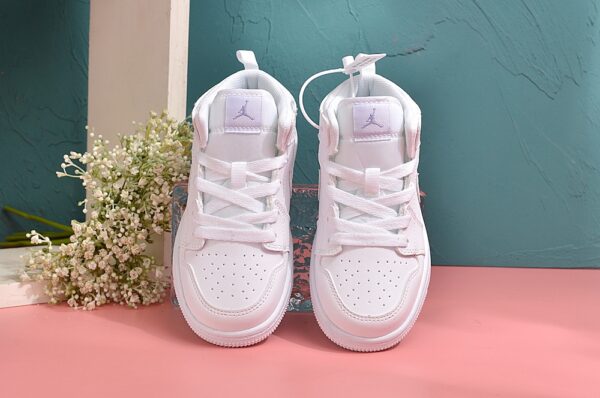 Giày Air Jordan 1 trẻ em siêu cấp màu full trắng