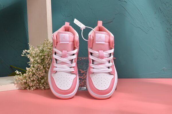 Giày Air Jordan 1 trẻ em siêu cấp màu hồng