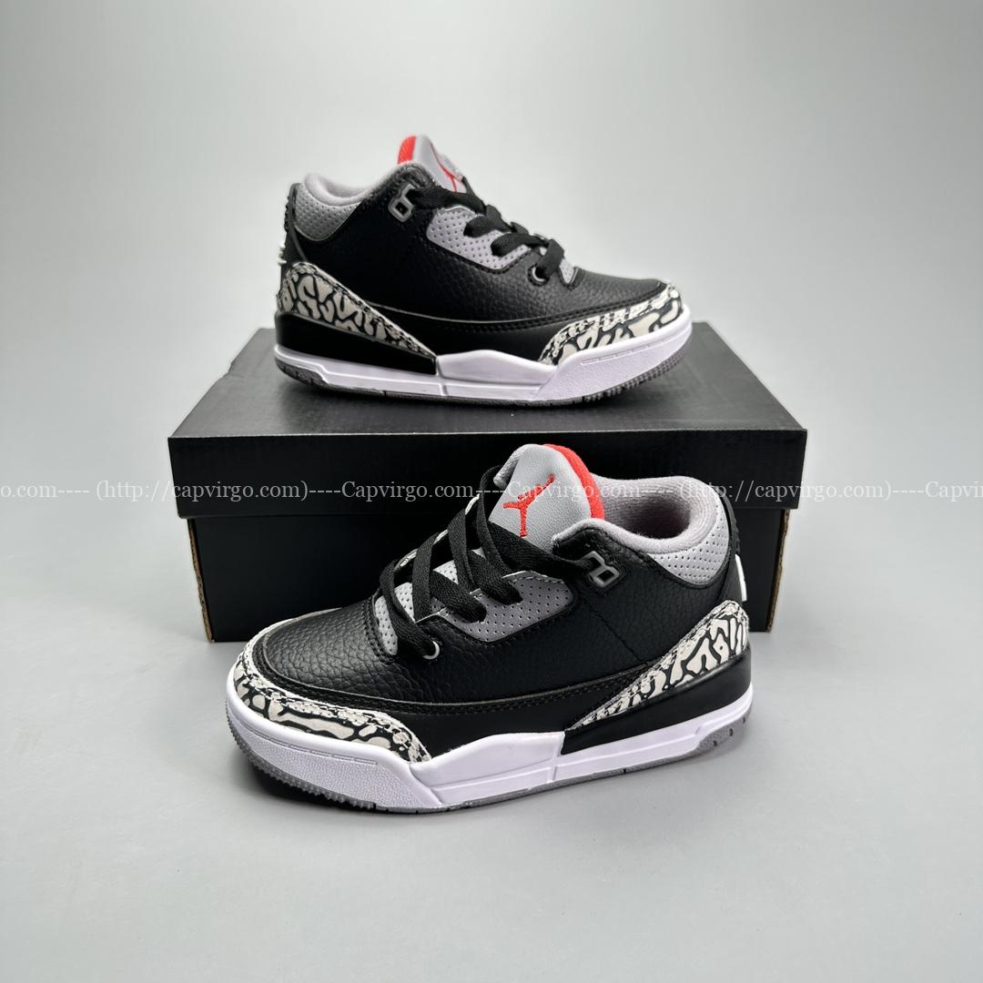 Giày Air Jordan 3 trẻ em Justin Timberlake &Tinker Hatfold đen vằn Giày Air Jordan 3 trẻ em Justin Timberlake &Tinker Hatfold đen vằn