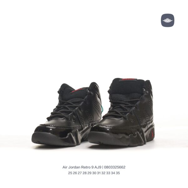 Giày Air Jordan Retro 9 AJ9 trẻ em màu full đen