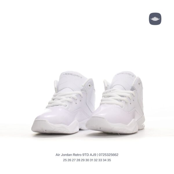 Giày Air Jordan Retro 9 AJ9 trẻ em full trắng