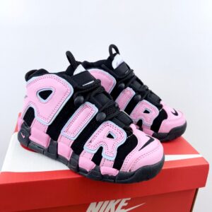 Giày Nike Uptempo trẻ em màu đen hồng