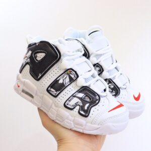 Giày Nike Uptempo trẻ em đen trắng mẫu mới