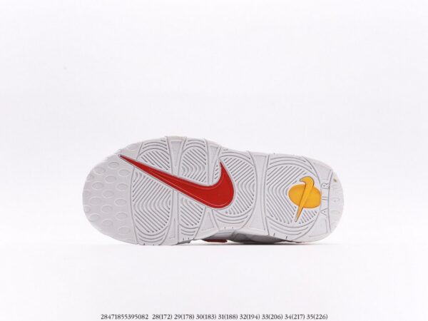 Giày Nike Uptempo trẻ em màu trắng Air pha nhiều màu