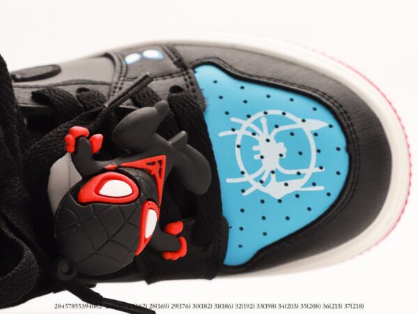 Giày Air Jordan 1 Spirder Man trẻ em màu đen