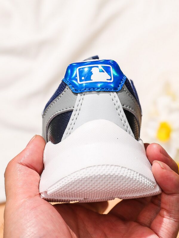 Giày MLB trẻ em mẫu mới màu xanh tím than chữ NY