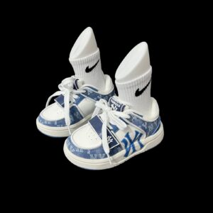 Giày trẻ em Quảng Châu NY203 xanh trắng