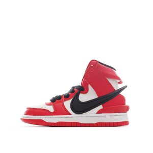 Giày Nike Dunk Hight AMBUSH trẻ em màu đỏ logo đen