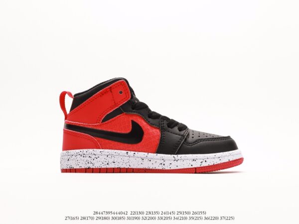 Giày Air Jordan Retro 1 trẻ em màu đỏ đen mẫu mới