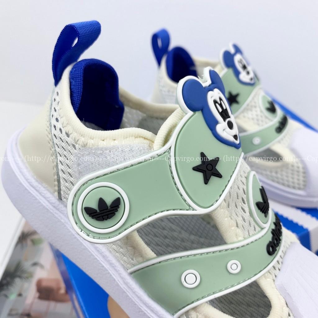 Giày adidas trẻ em họa tiết mickey màu xanh nhạt